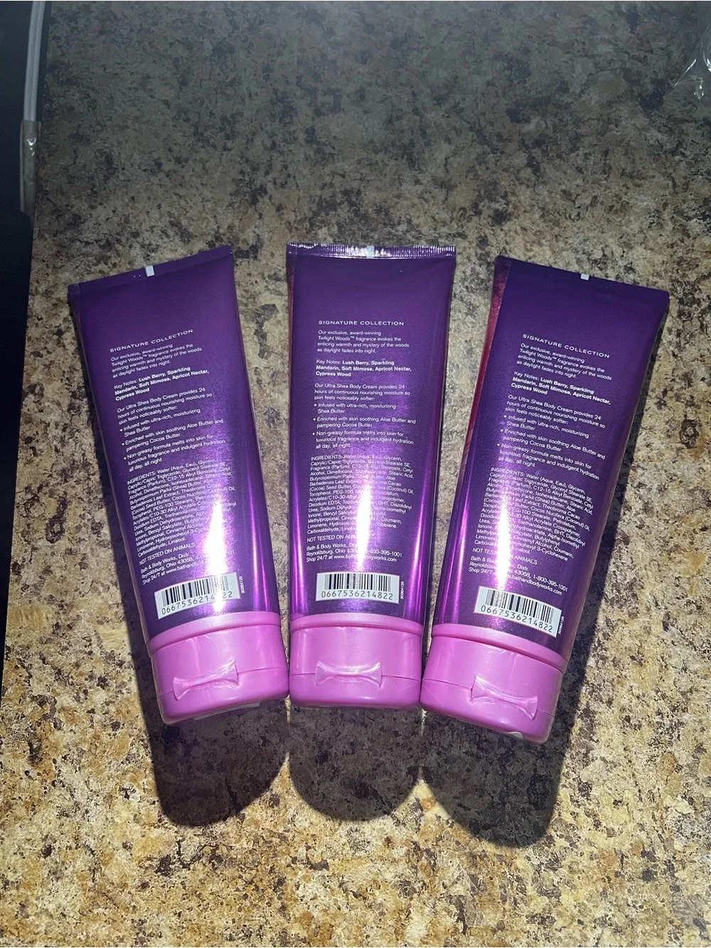 Bath & Body Works Twilight Woods Ultra Shea Body Cream - Purple